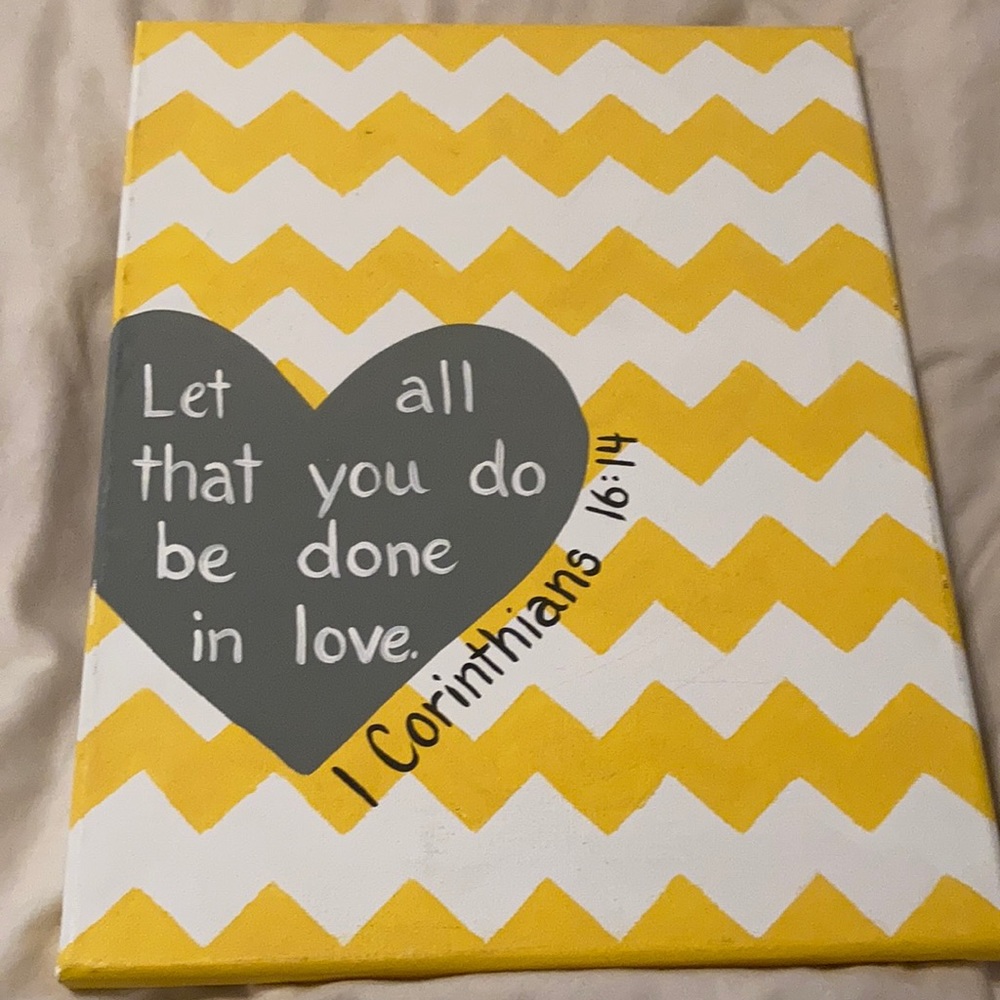 Bible verse canvas